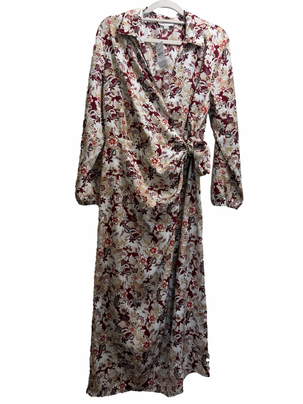 NWT LOFT Floral Wrap Shirt Dress Size Medium